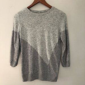J.Crew Merino Wool Blend Grey Crew Sweater